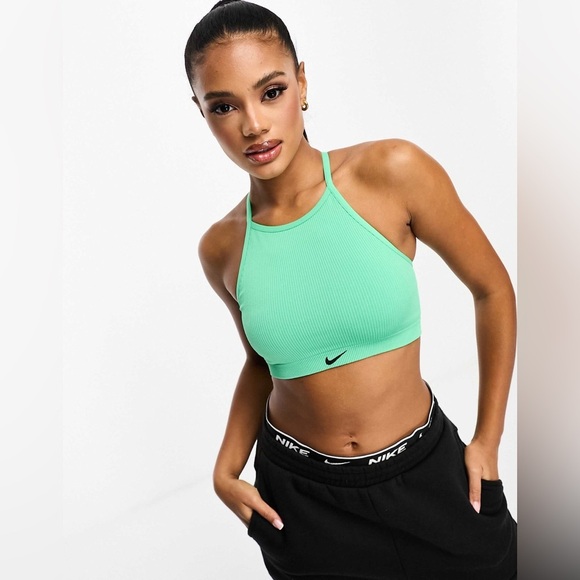 Nike Training Indy Seamless Ribbed Light-Support Non-Padded Sports Bra |NEW/NWOT - Picture 1 of 8